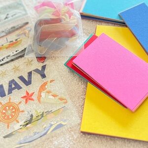 Stampin' Up! Bright Cardstock and Navy Stickers Set